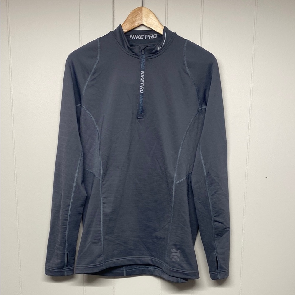 Nike Pro Combat Dri-Fit Hyper Warm Cold Weather Running Quarter Zip - Men’s M
